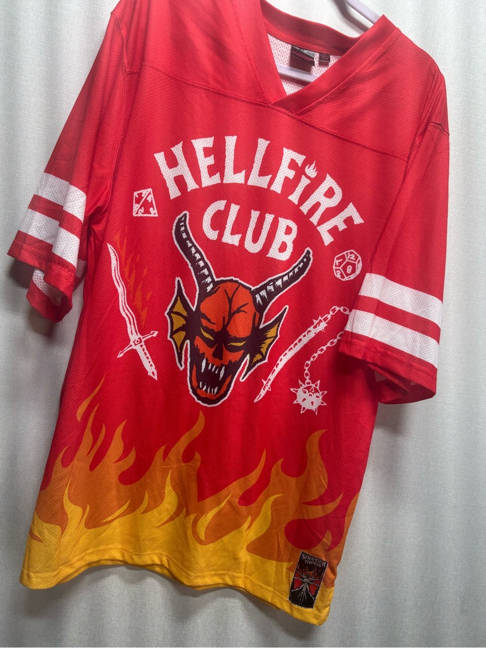 Hellfire Club Red Flame Graphic Jersey